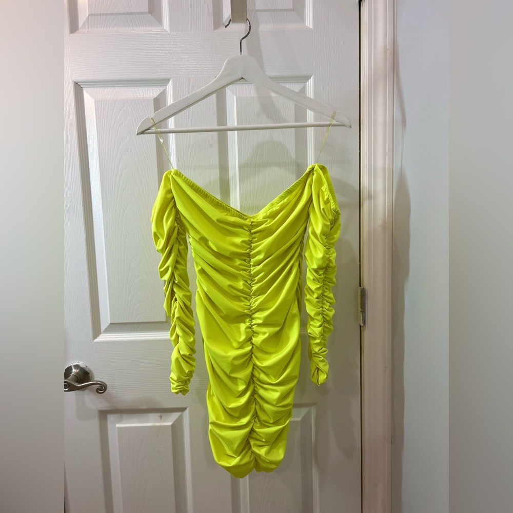 Fashion Nova Lime Bodycon Dress - Picture 6 of 7